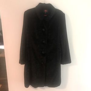 Women’s Gallery Winter Dress Coat, Black, XL